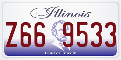IL license plate Z669533