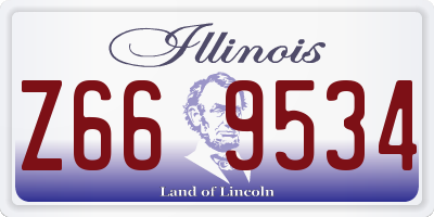 IL license plate Z669534