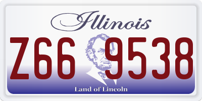 IL license plate Z669538