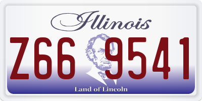 IL license plate Z669541