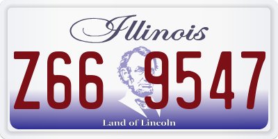 IL license plate Z669547