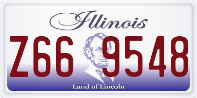 IL license plate Z669548