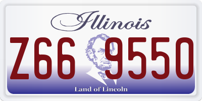 IL license plate Z669550