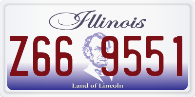 IL license plate Z669551
