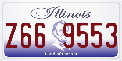 IL license plate Z669553