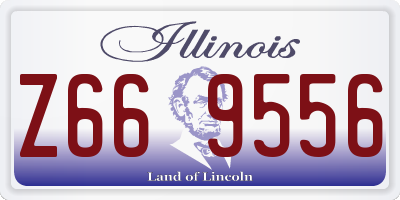 IL license plate Z669556