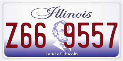 IL license plate Z669557