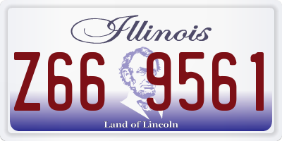 IL license plate Z669561
