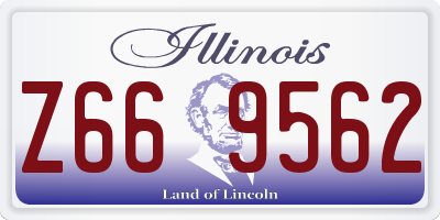 IL license plate Z669562