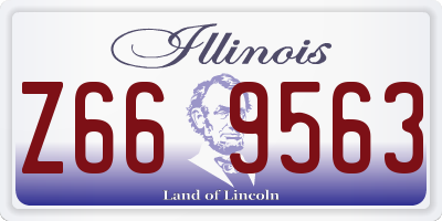 IL license plate Z669563