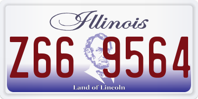 IL license plate Z669564