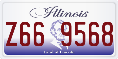 IL license plate Z669568