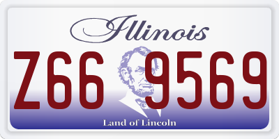 IL license plate Z669569