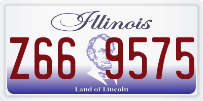 IL license plate Z669575