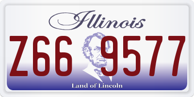 IL license plate Z669577