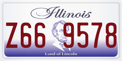 IL license plate Z669578