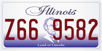 IL license plate Z669582