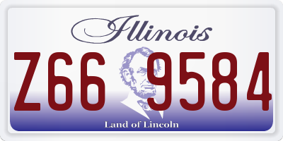 IL license plate Z669584