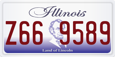 IL license plate Z669589