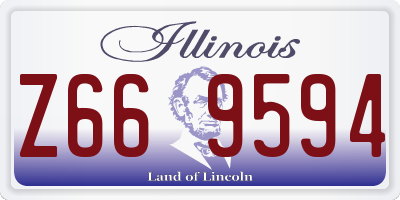 IL license plate Z669594