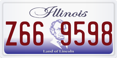 IL license plate Z669598