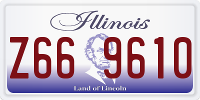 IL license plate Z669610