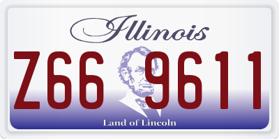 IL license plate Z669611