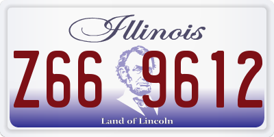 IL license plate Z669612