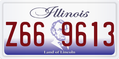 IL license plate Z669613
