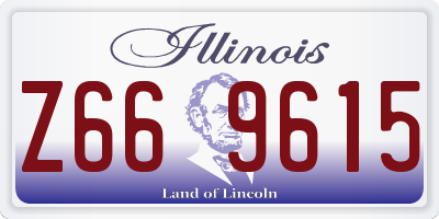 IL license plate Z669615