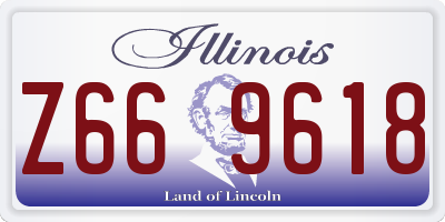 IL license plate Z669618