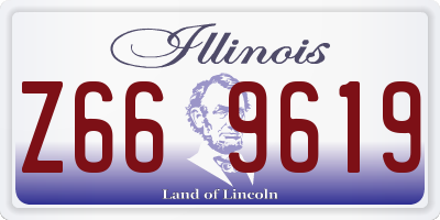 IL license plate Z669619