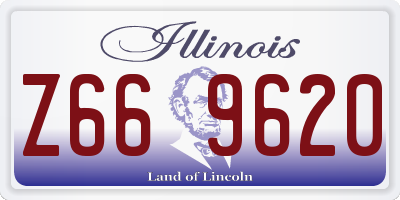 IL license plate Z669620