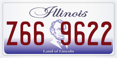 IL license plate Z669622
