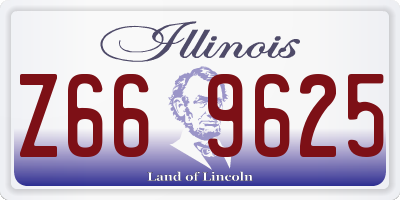 IL license plate Z669625