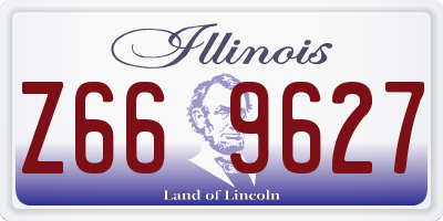 IL license plate Z669627