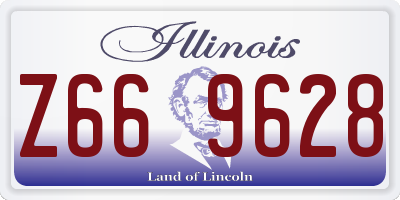 IL license plate Z669628