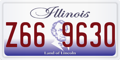 IL license plate Z669630