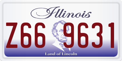IL license plate Z669631