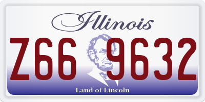 IL license plate Z669632