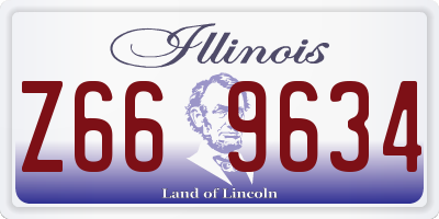 IL license plate Z669634