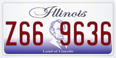 IL license plate Z669636