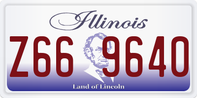 IL license plate Z669640