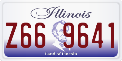 IL license plate Z669641