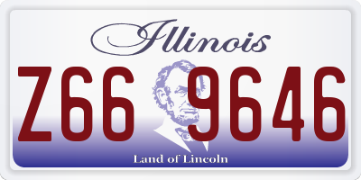 IL license plate Z669646