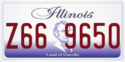 IL license plate Z669650