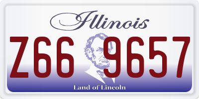 IL license plate Z669657
