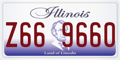 IL license plate Z669660