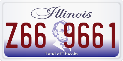 IL license plate Z669661