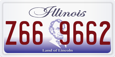 IL license plate Z669662
